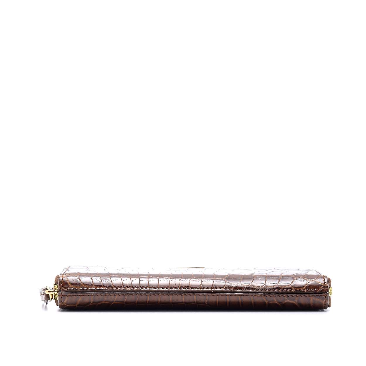 Fendi - Brown Crocodile Leather Wallet